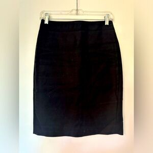 J. Crew Cotton Pencil Skirt • Black • Size 0